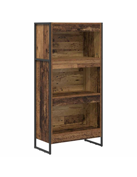 Armadio per Libri Legno vecchio 80 x 30 x 155 cm