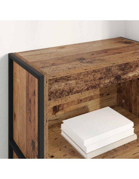 Armadio per Libri Legno vecchio 80 x 30 x 155 cm