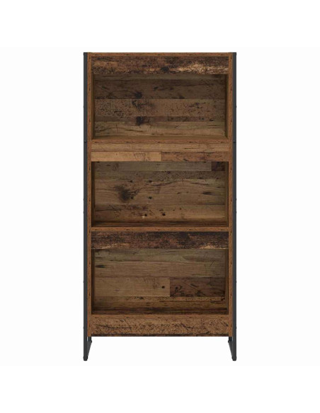 Armadio per Libri Legno vecchio 80 x 30 x 155 cm