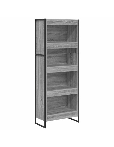 Armadio per Libri Grigio Sonoma 80 x 30 x 155 cm