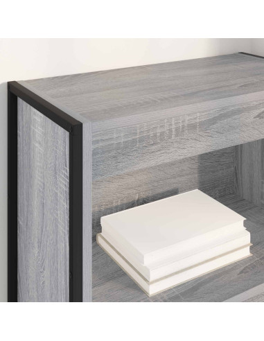 Armadio per Libri Grigio Sonoma 80 x 30 x 155 cm