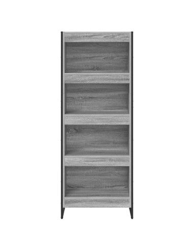 Armadio per Libri Grigio Sonoma 80 x 30 x 155 cm
