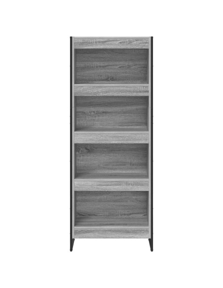 Armadio per Libri Grigio Sonoma 80 x 30 x 155 cm