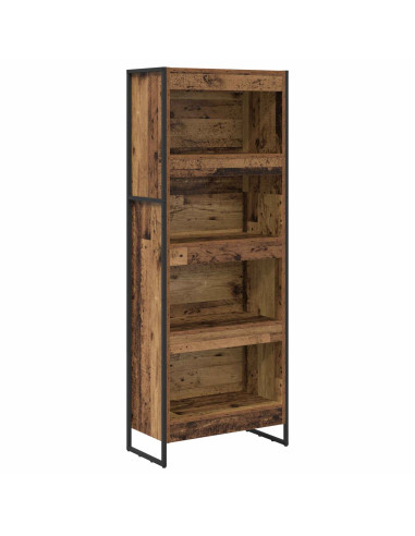 Armadio per Libri Legno vecchio 80 x 30 x 155 cm