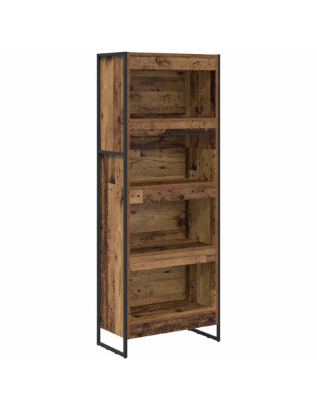 Armadio per Libri Legno vecchio 80 x 30 x 155 cm