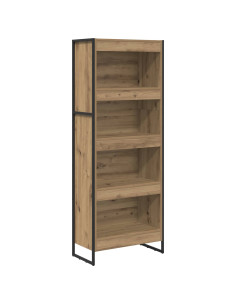Armadio per Libri Rovere Artigianale 80 x 30 x 155 cm 2