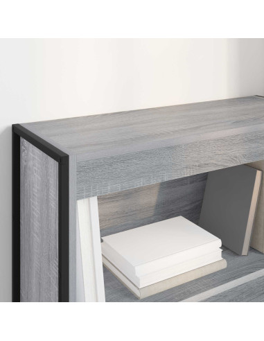 Armadio per Libri Grigio Sonoma 80 x 30 x 155 cm