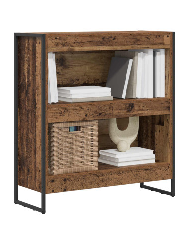 Armadio per Libri Legno vecchio 80 x 30 x 155 cm
