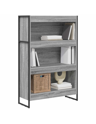 Armadio per Libri Grigio Sonoma 80 x 30 x 155 cm