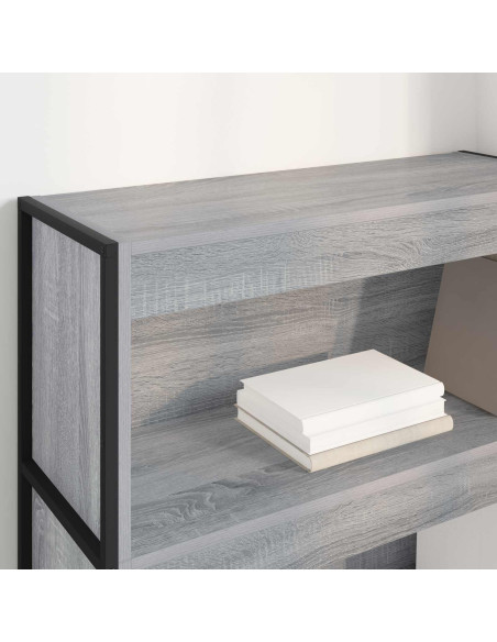 Armadio per Libri Grigio Sonoma 80 x 30 x 155 cm
