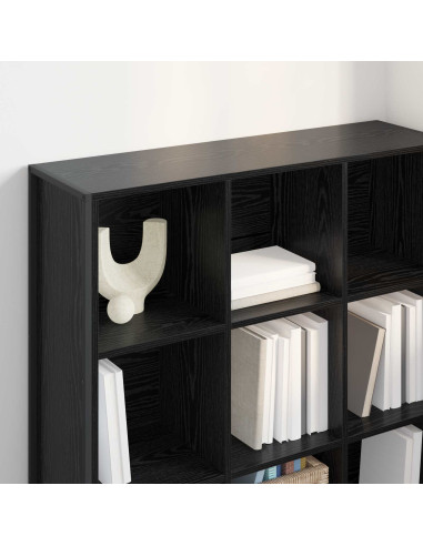 Armadio per Libri Rovere Nero 99.5 x 30 x 108.5 cm