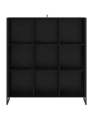 Armadio per Libri Rovere Nero 99.5 x 30 x 108.5 cm