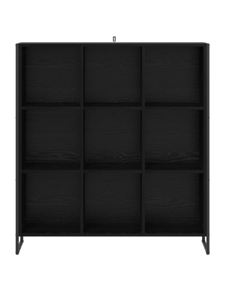 Armadio per Libri Rovere Nero 99.5 x 30 x 108.5 cm