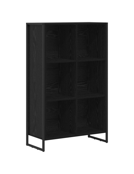 Armadio per Libri Rovere Nero 99.5 x 30 x 108.5 cm