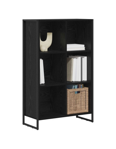 Armadio per Libri Rovere Nero 99.5 x 30 x 108.5 cm