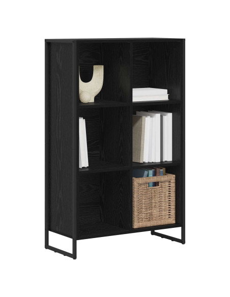 Armadio per Libri Rovere Nero 99.5 x 30 x 108.5 cm