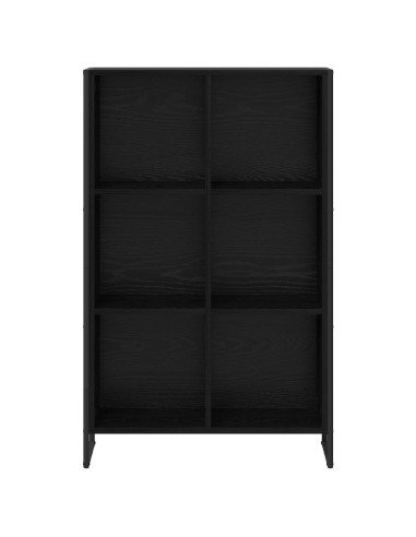 Armadio per Libri Rovere Nero 99.5 x 30 x 108.5 cm