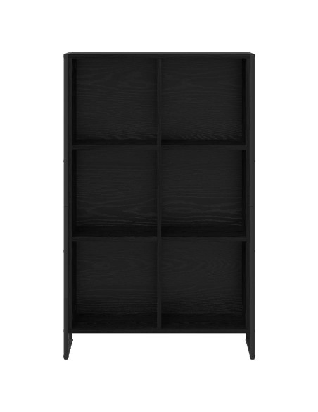 Armadio per Libri Rovere Nero 99.5 x 30 x 108.5 cm