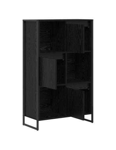 Armadio per Libri Rovere Nero 68 x 30 x 108.5 cm