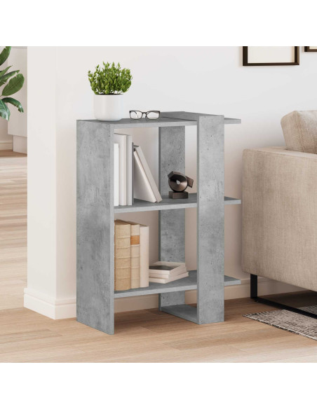 Libreria Grigio cemento 52 x 25 x 71,5 cm Legno multistrato
