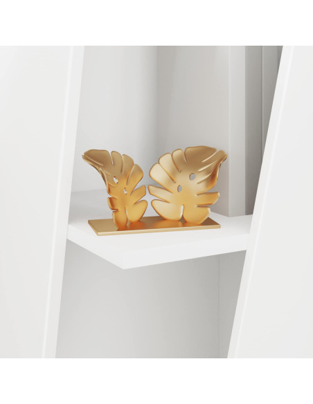 Mensola laterale Bianco 33 x 32 x 70,5 cm Legno multistrato