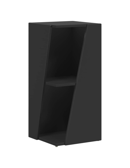 Mensola laterale Nero 33 x 32 x 70,5 cm Legno multistrato