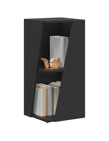 Mensola laterale Nero 33 x 32 x 70,5 cm Legno multistrato
