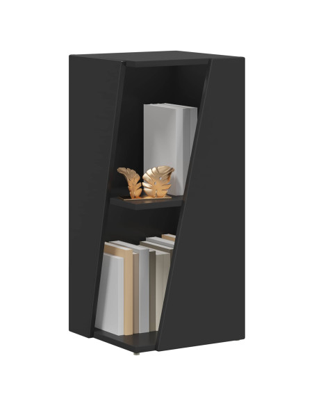Mensola laterale Nero 33 x 32 x 70,5 cm Legno multistrato