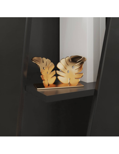 Mensola laterale Nero 33 x 32 x 70,5 cm Legno multistrato
