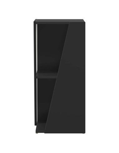 Mensola laterale Nero 33 x 32 x 70,5 cm Legno multistrato