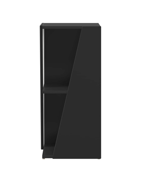 Mensola laterale Nero 33 x 32 x 70,5 cm Legno multistrato