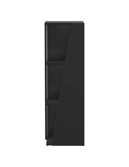 Mensola laterale Nero 33 x 32 x 100,5 cm Legno multistrato