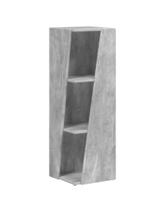 Mensola laterale Grigio cemento 33 x 32 x 100,5 cm 2