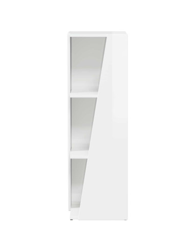Mensola laterale Bianco Lucido 33 x 32 x 100,5 cm