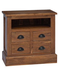 Armadio Naturale 60 x 30 x 60 cm Legno di teak solido 2