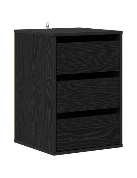 Mobile con Cassetti con cassetto Rovere Nero 41 x 40 x 58 cm