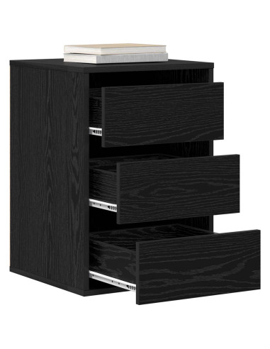 Mobile con Cassetti con cassetto Rovere Nero 41 x 40 x 58 cm