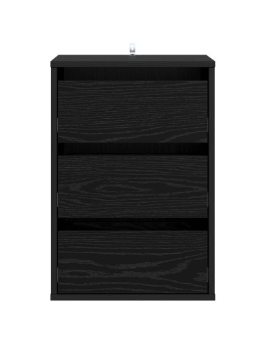 Mobile con Cassetti con cassetto Rovere Nero 41 x 40 x 58 cm