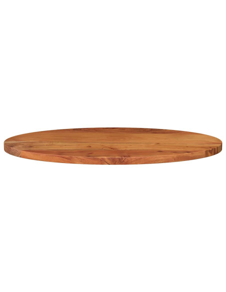 Piano Tavolo 120x60x2,5 cm Ovale in Legno Massello di Acacia