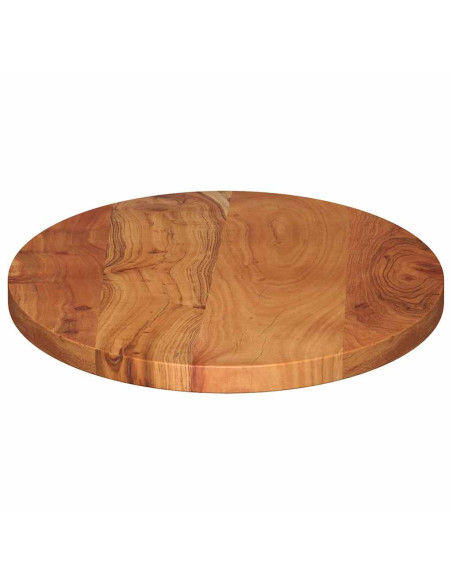 Piano Tavolo 120x60x2,5 cm Ovale in Legno Massello di Acacia