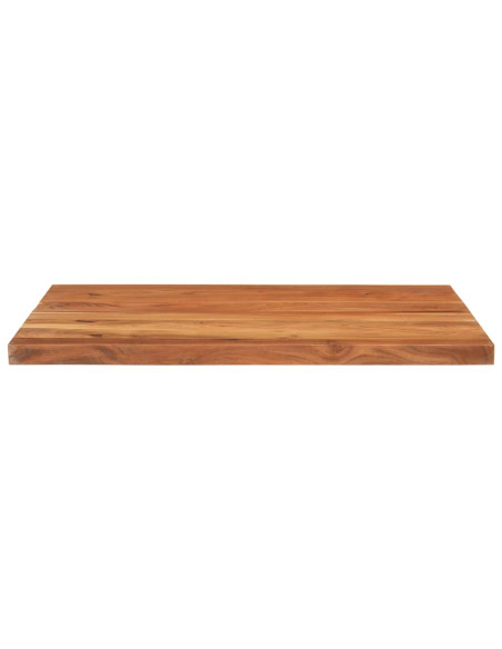 Piano Tavolo 110x80x3,8 cm Rettangolare Legno Massello Acacia