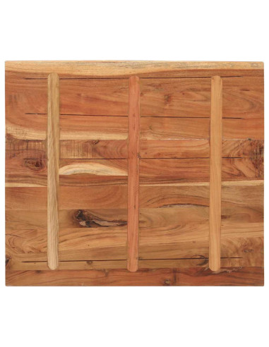 Piano Tavolo 110x80x3,8 cm Rettangolare Legno Massello Acacia