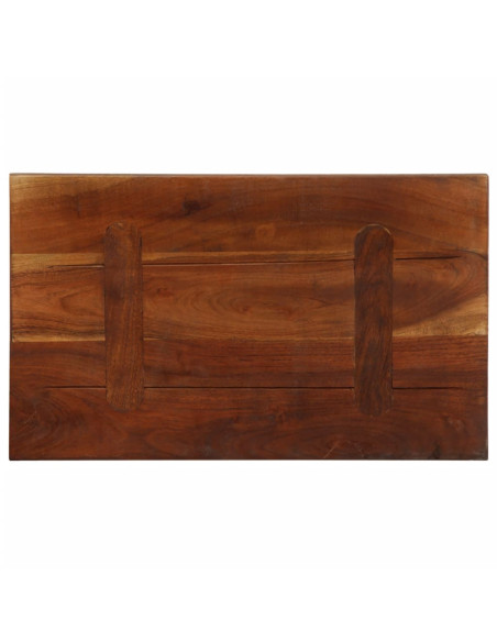 Piano Tavolo 40x30x3,8 cm Rettangolare in Massello di Recupero