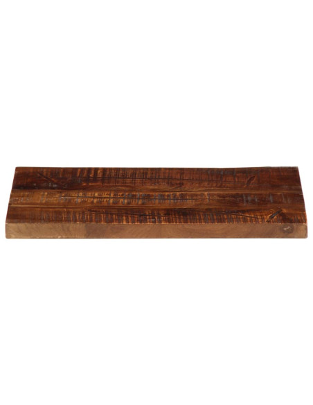 Piano Tavolo 60x30x3,8 cm Rettangolare in Massello di Recupero