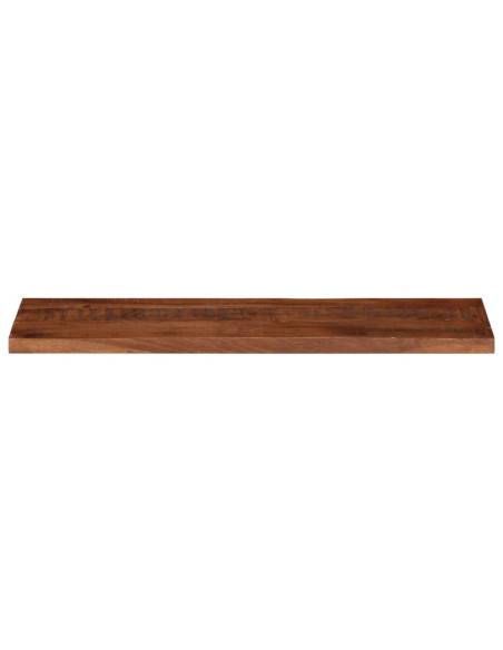 Piano Tavolo 120x30x3,8 cm Rettangolare in Massello di Recupero