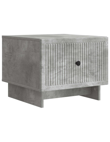 Tavolino da salotto con cassetto Grigio Cemento 49 x 50 x 40 cm