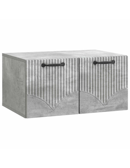 Mobile Porta TV da Muro Grigio Cemento 59,5 x 41 x 30 cm