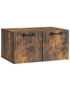 Mobile Porta TV da Muro Rovere Fumo 59,5 x 41 x 30 cm