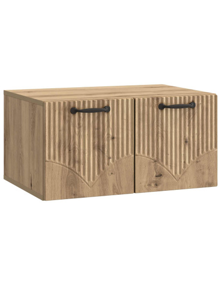 Mobile Porta TV da Muro Rovere Artigianale 59,5 x 41 x 30 cm