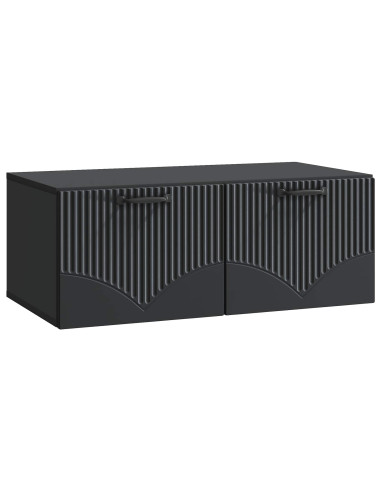 Mobile Porta TV da Muro Nero 78,5 x 41 x 30 cm